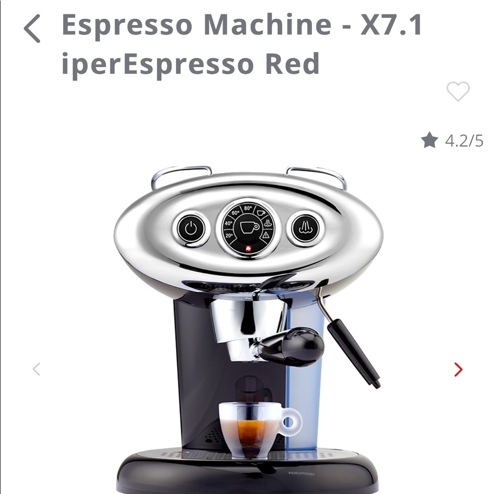 Espresso machine x 7.1 great condition